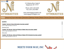 Tablet Screenshot of newimagegymnastics.net